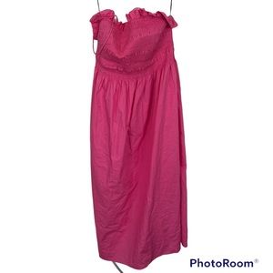 402 H & M rose pink smocked dress, NWOT. Never worn. Size L.